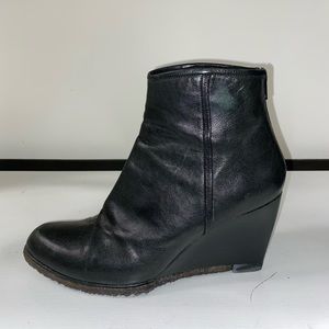 Black Stuart Wietzman Wedge Booties